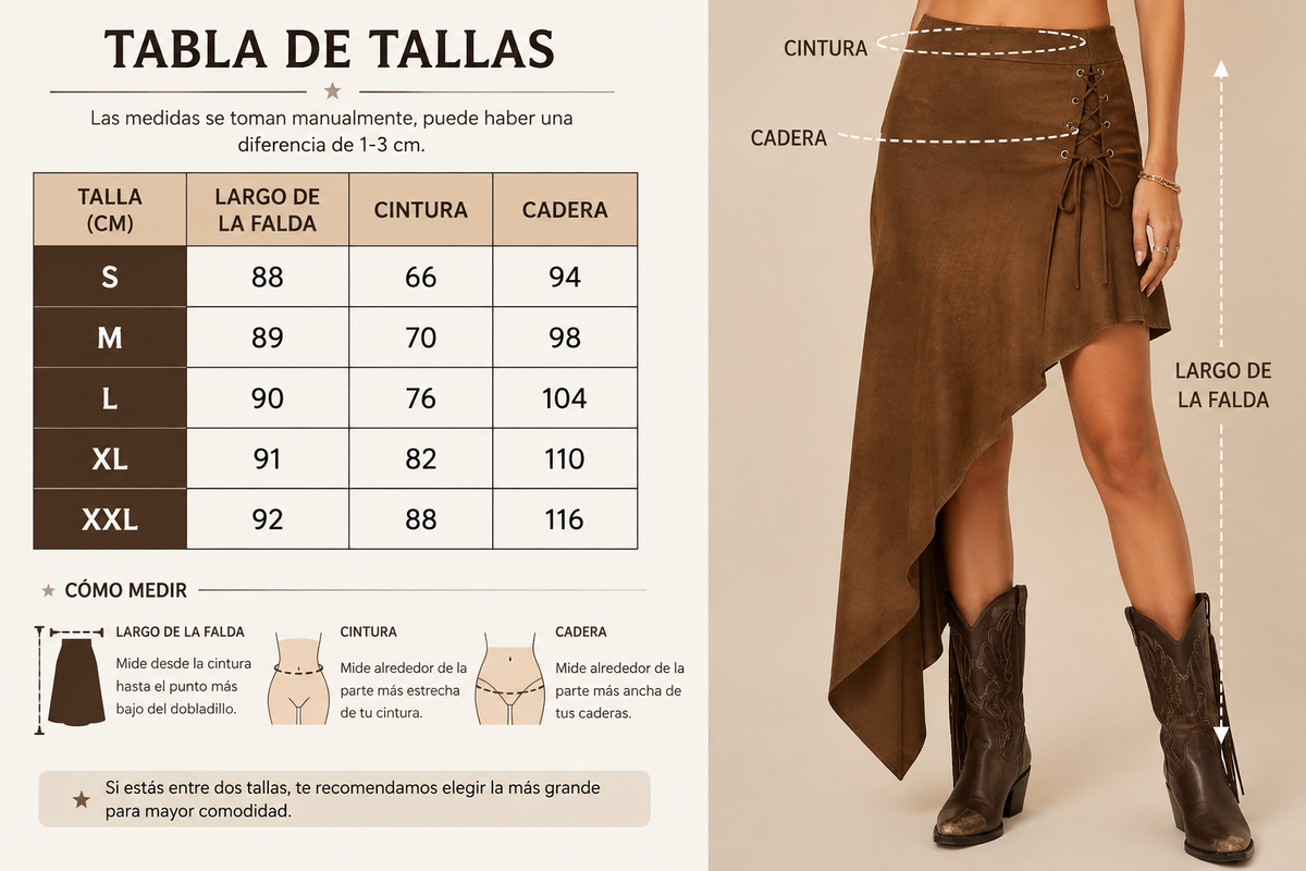 Romy - Falda Western