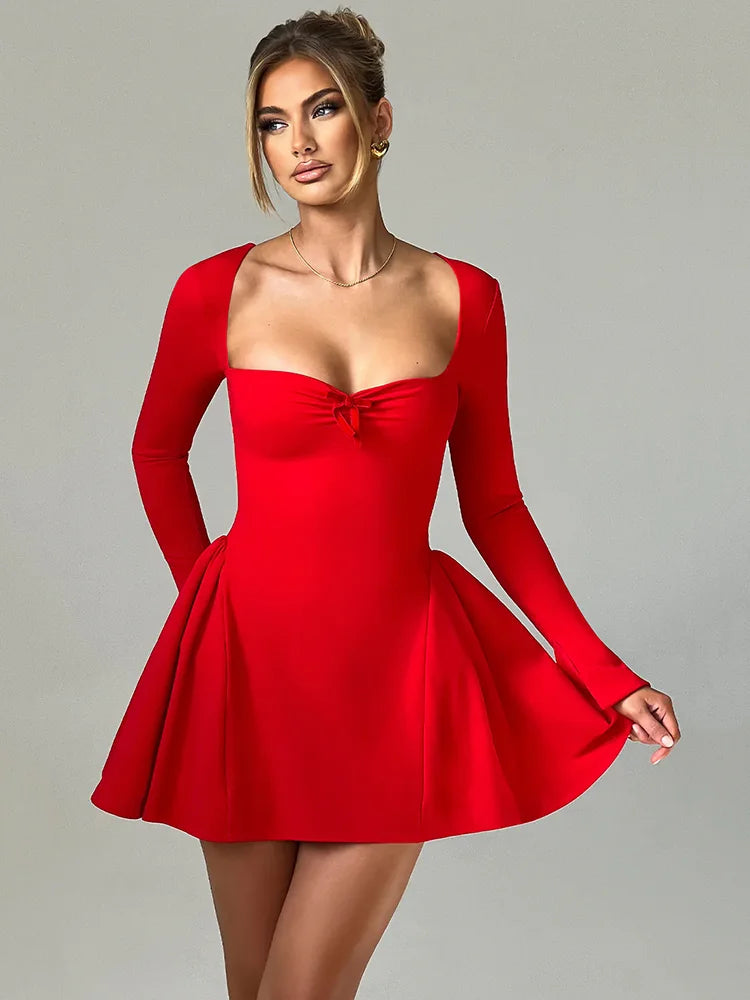 Malen - Mini Vestido Evasee