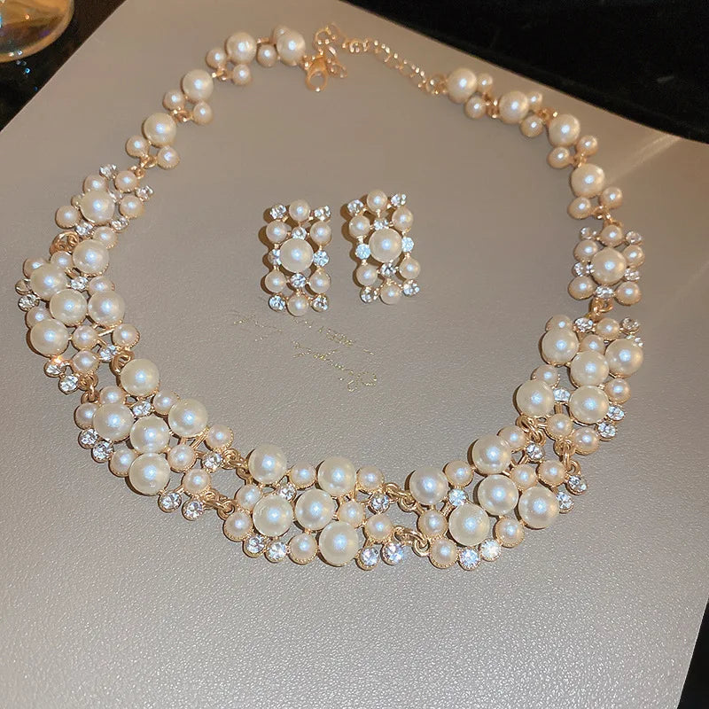 Élodie – Set de Joyería con Perlas Rectangulares