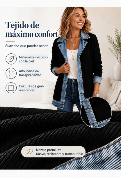 Valen - Chaqueta Patchwork