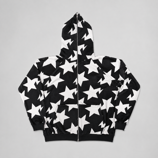 Sudadera con estampado de estrella Y2K