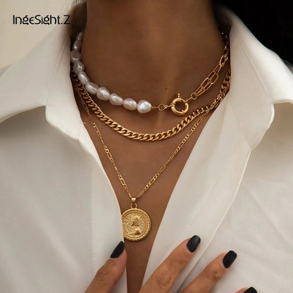 Isadora – Collar de Perlas Multicapa