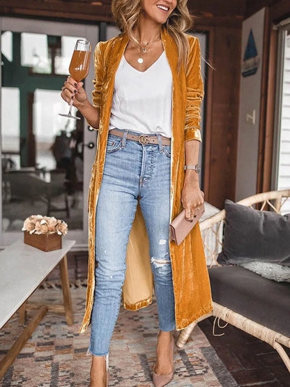 Vega - Maxi Cardigan Terciopelo