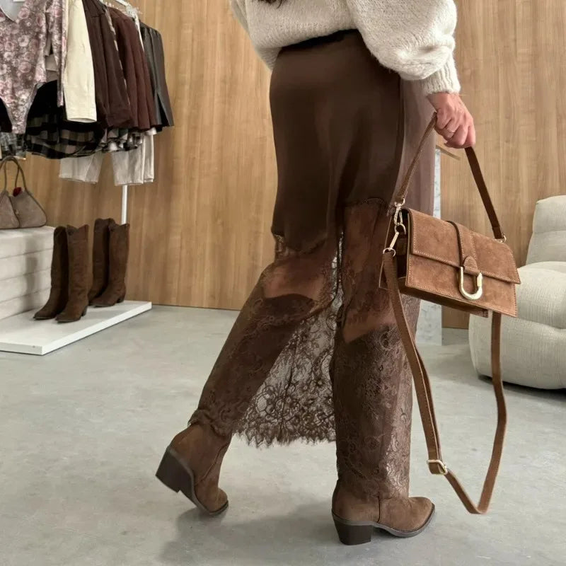 Elvira - Falda de Encaje bohemio