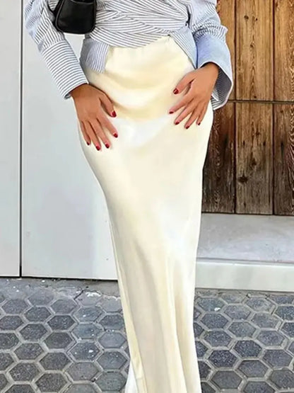 Maelis - Falda Corte Sirena Satinado