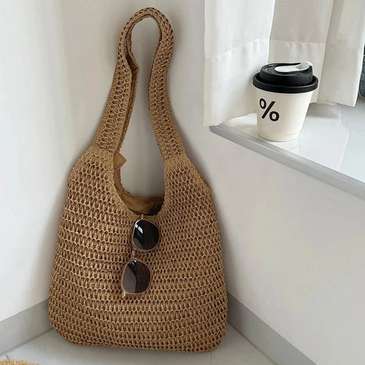Lía – Bolso de Rafia Tejido