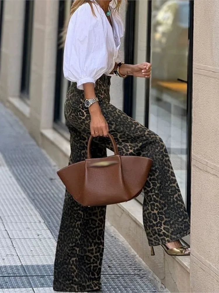 Victoria - Pantalones Leopardo