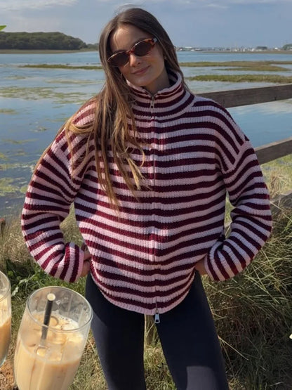Sandra - Cárdigan de Rayas