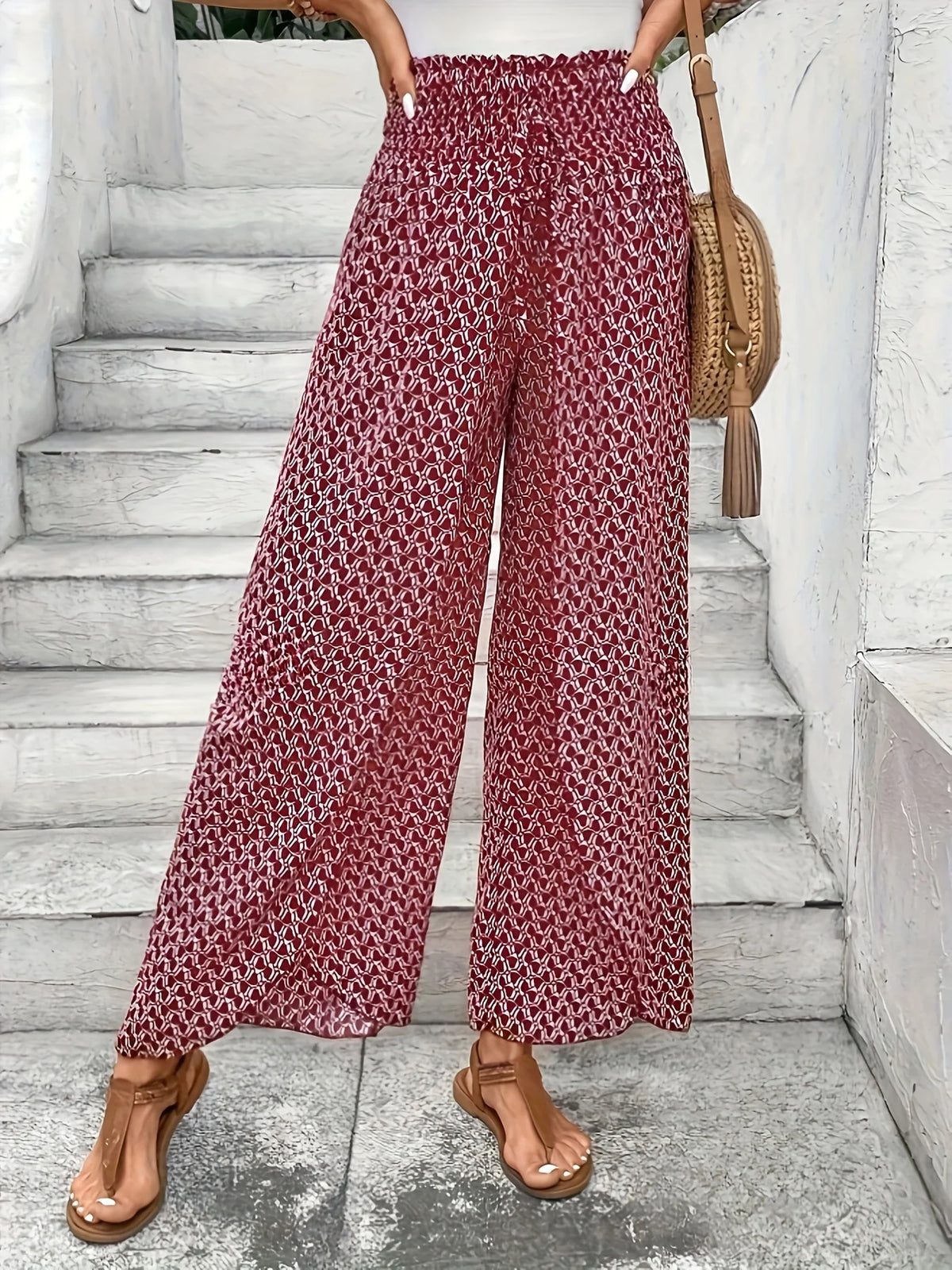Aura - Pantalones Anchos Elegantes