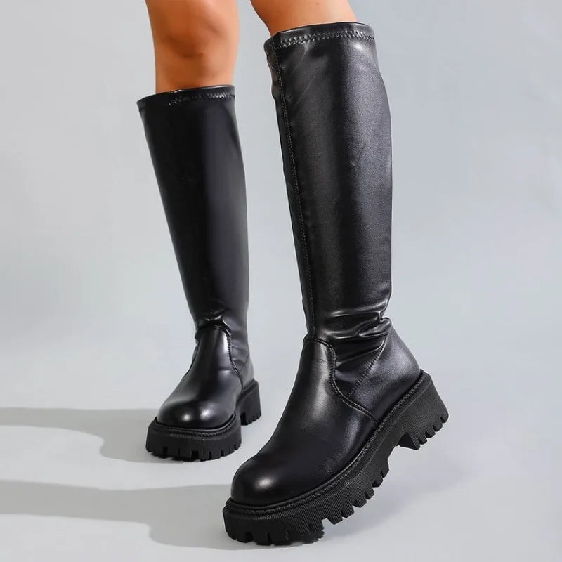 Kiara - Botas Punk de Caña Alta