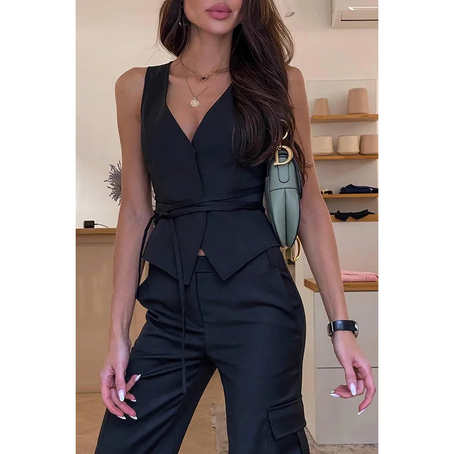 Alessia - Top con Cuello en V