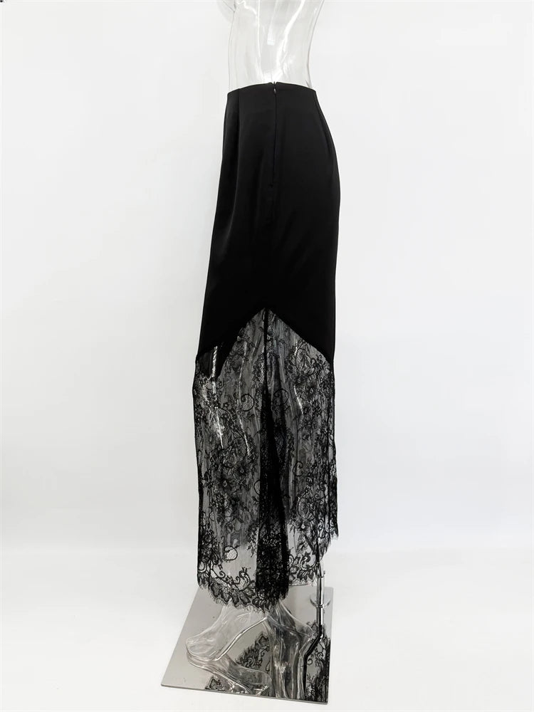Luna - Falda Maxi de Encaje