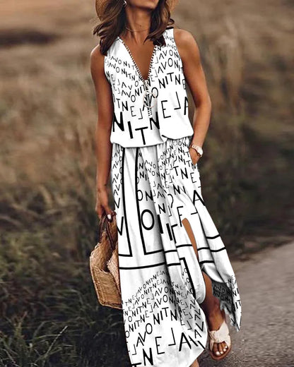 Amara - Vestido Vintage en V