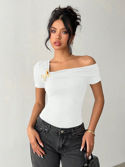 Irene - Camiseta Hombro Descubierto