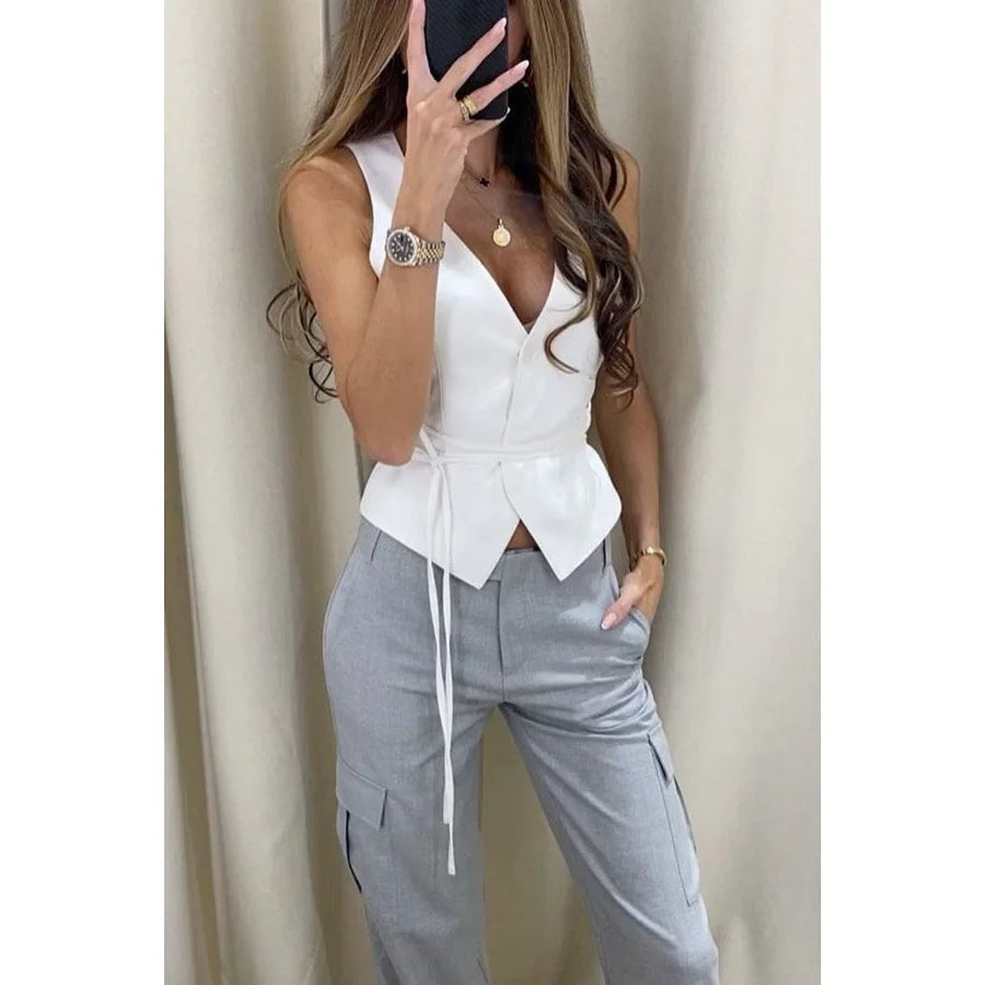 Alessia - Top con Cuello en V