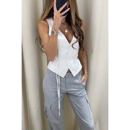 Alessia - Top con Cuello en V