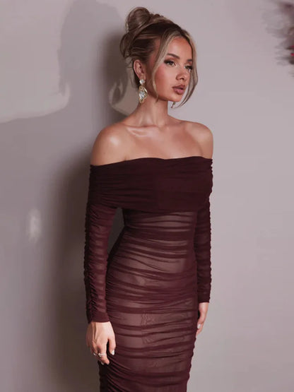 Elena - Vestido Corte Plisado