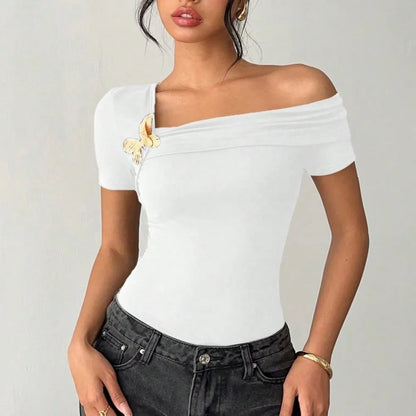 Irene - Camiseta Hombro Descubierto