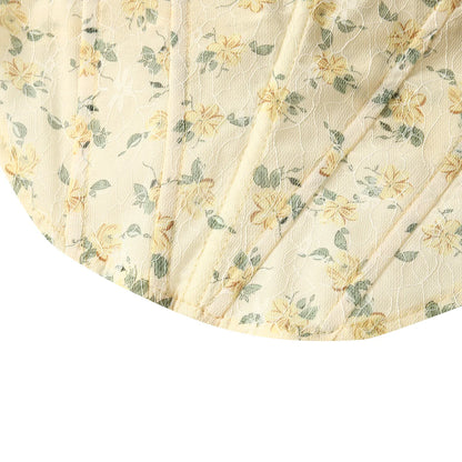 Cristina - Top Floral Ajustado