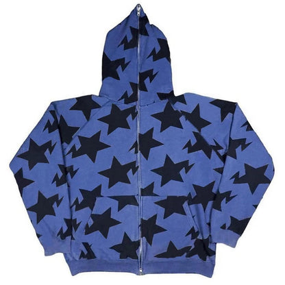 Sudadera con estampado de estrella Y2K