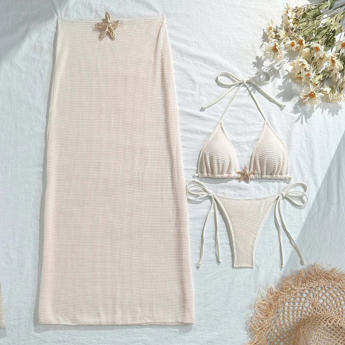 Sofia - Conjunto de Bikini y Falda de Malla
