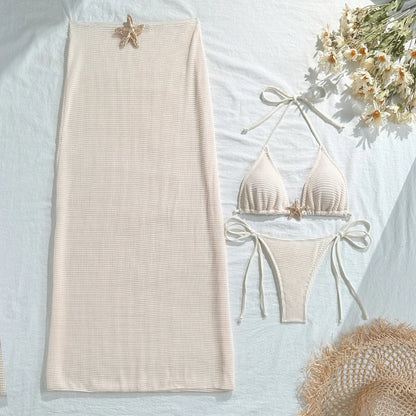 Sofia - Conjunto de Bikini y Falda de Malla