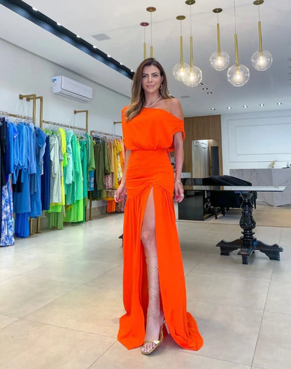 Siena - Vestido Sirena Asimetrico