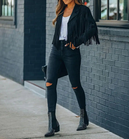 Mia - Bomber Con Flecos