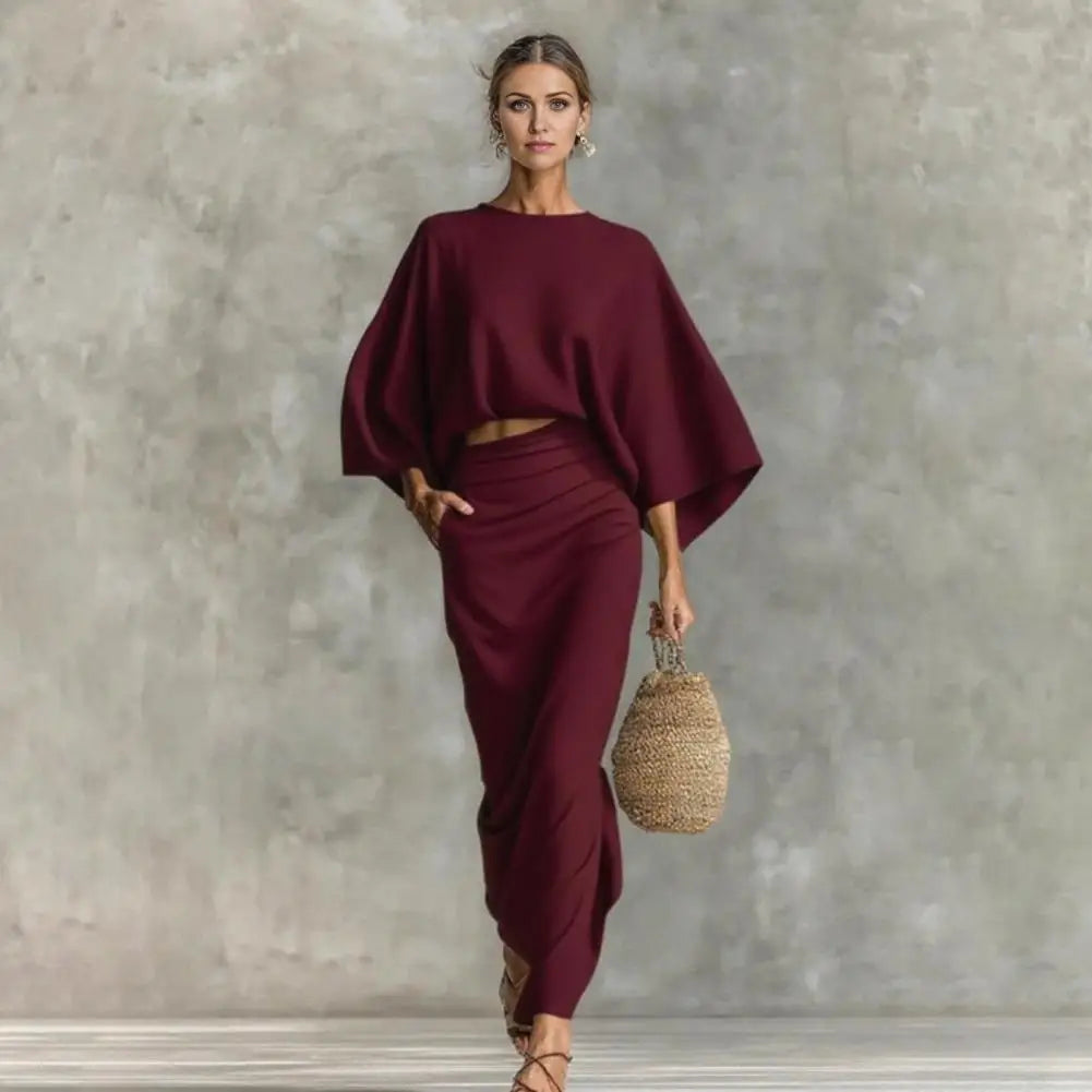 Naomi – Conjunto de Falda Fruncida