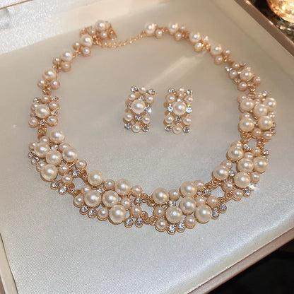 Élodie – Set de Joyería con Perlas Rectangulares