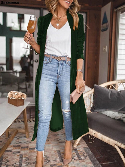 Vega - Maxi Cardigan Terciopelo