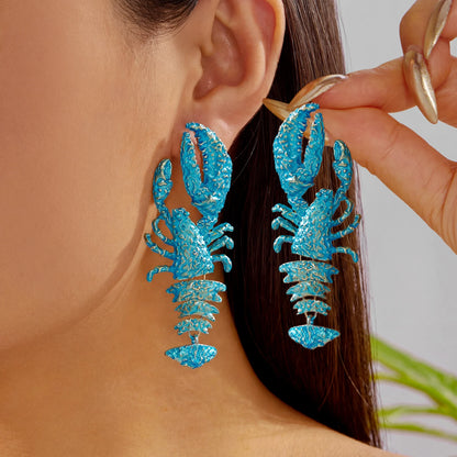 Coralia – Pendientes Inspiración Langosta
