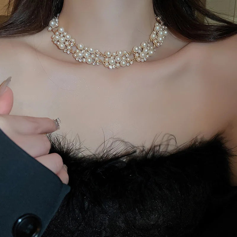Élodie – Set de Joyería con Perlas Rectangulares