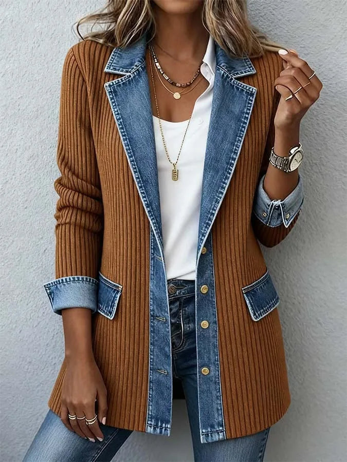 Valen - Chaqueta Patchwork