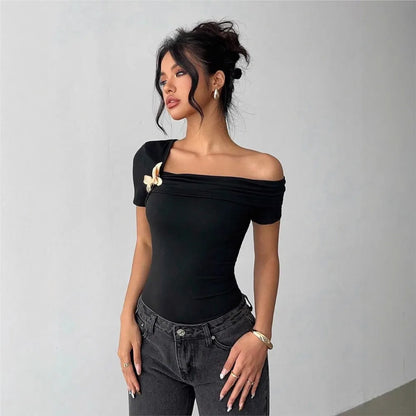 Irene - Camiseta Hombro Descubierto