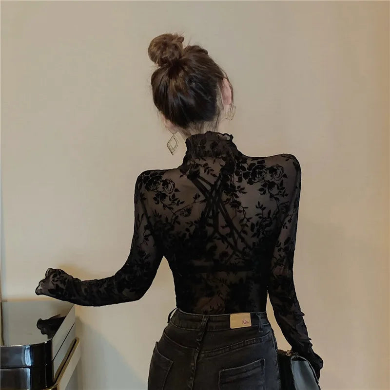 Chloe - Top Transparente Ajustado
