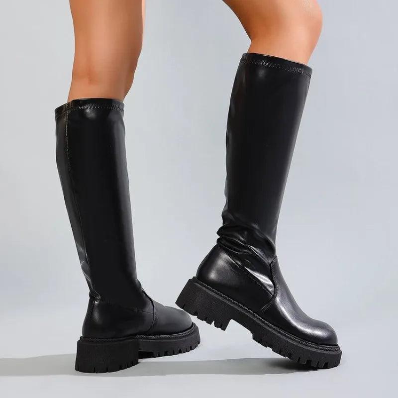 Kiara - Botas Punk de Caña Alta