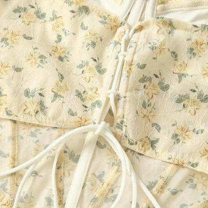 Cristina - Top Floral Ajustado