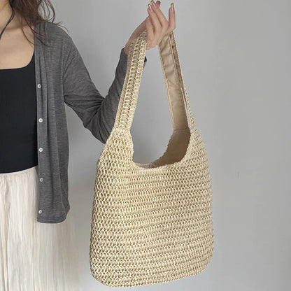 Lía – Bolso de Rafia Tejido