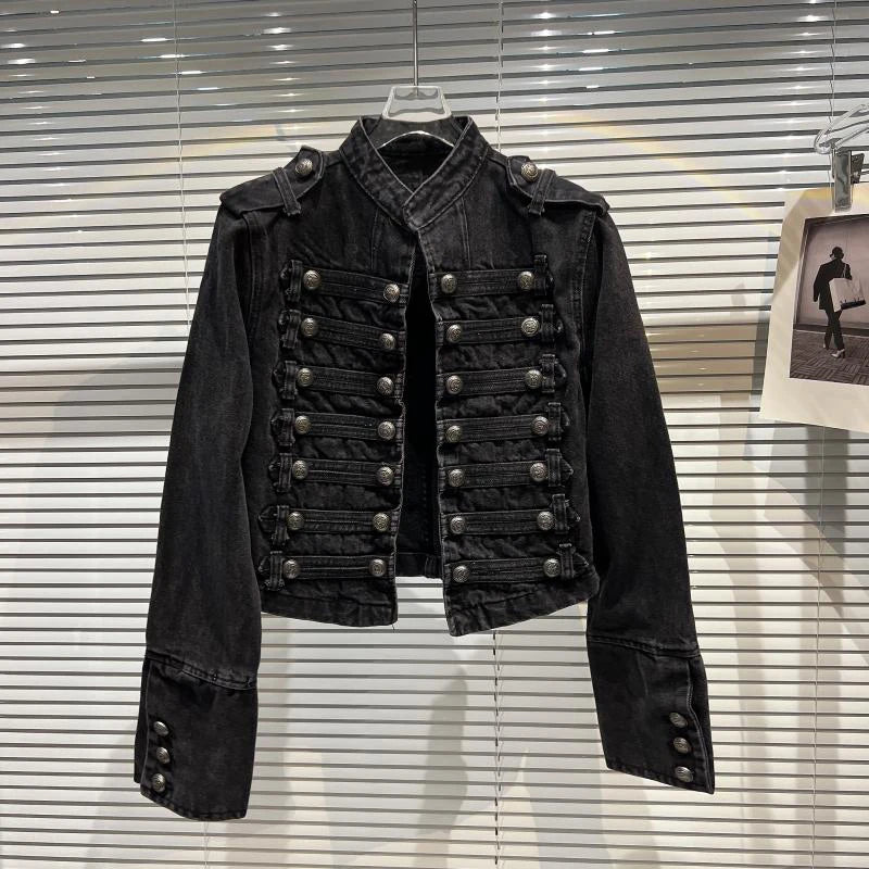 Chaqueta Corta de Cuello Alto