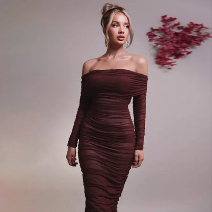 Elena - Vestido Corte Plisado
