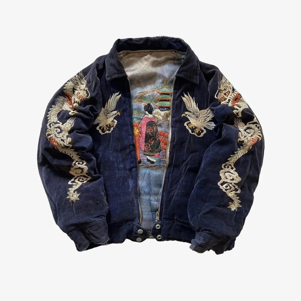 Chaqueta Harajuku Dragon Y2K