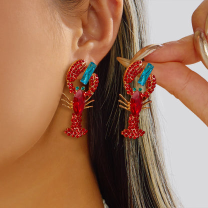 Coralia – Pendientes Inspiración Langosta