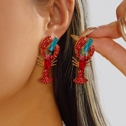 Coralia – Pendientes Inspiración Langosta