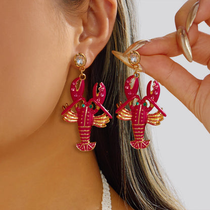 Coralia – Pendientes Inspiración Langosta