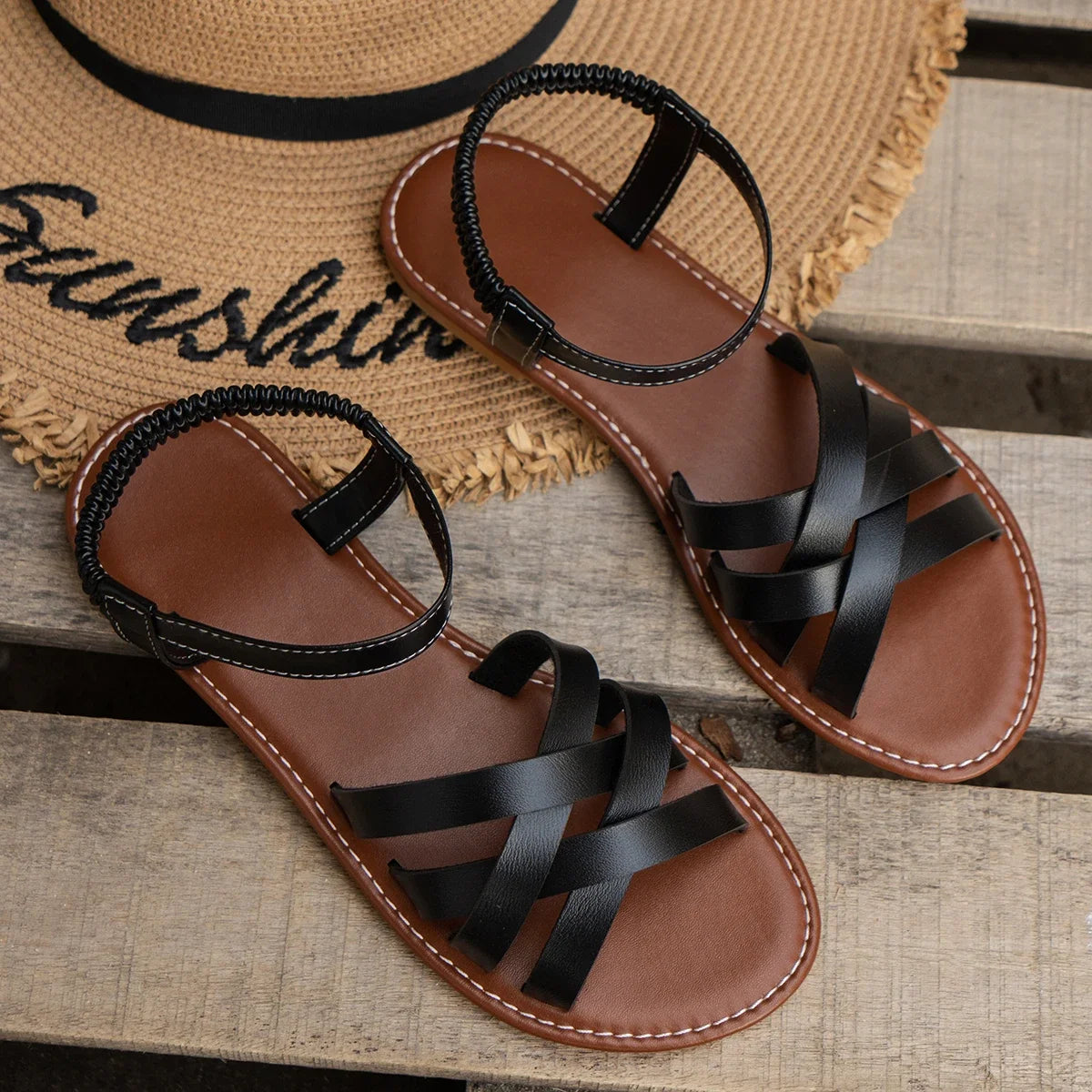 Sofia - Sandalias de tacón bajo