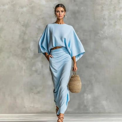 Naomi – Conjunto de Falda Fruncida