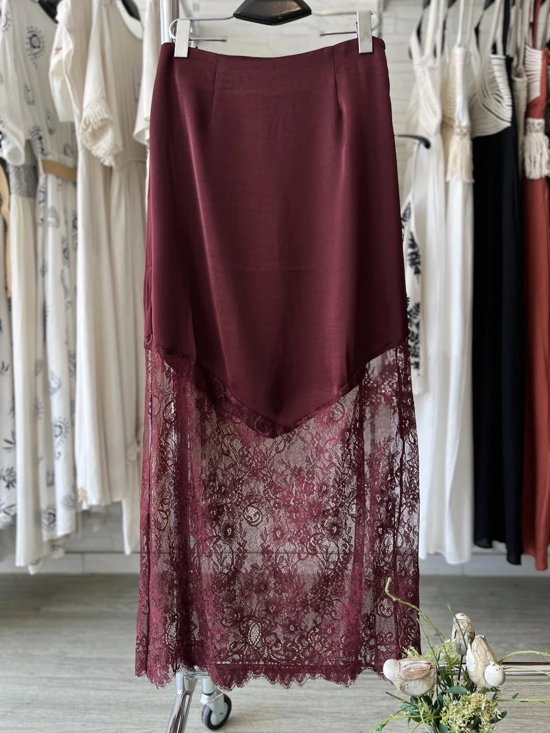 Luna - Falda Maxi de Encaje