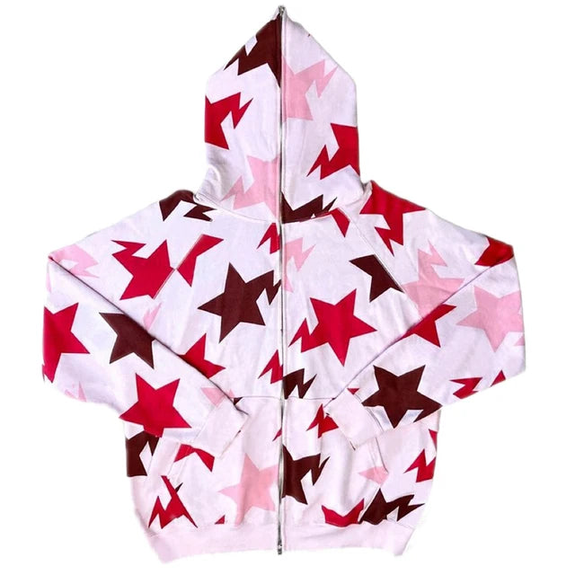 Sudadera con estampado de estrella Y2K