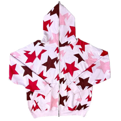 Sudadera con estampado de estrella Y2K
